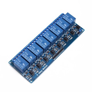 โมดูลรีเลย์ 8 ช่อง 5V12V พร้อมรองรับแยก Optocoupler AVR/51/PIC Microcontroller