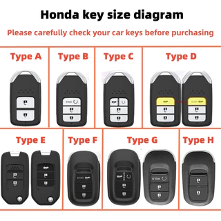 คสกุญแจรถยนต์ honda City HR-V CR-V Civic Accord BR-V STEP WGN Jazz / Fit Brio Mobilio WR-V Stream Honda ของแต่งรถยนต์