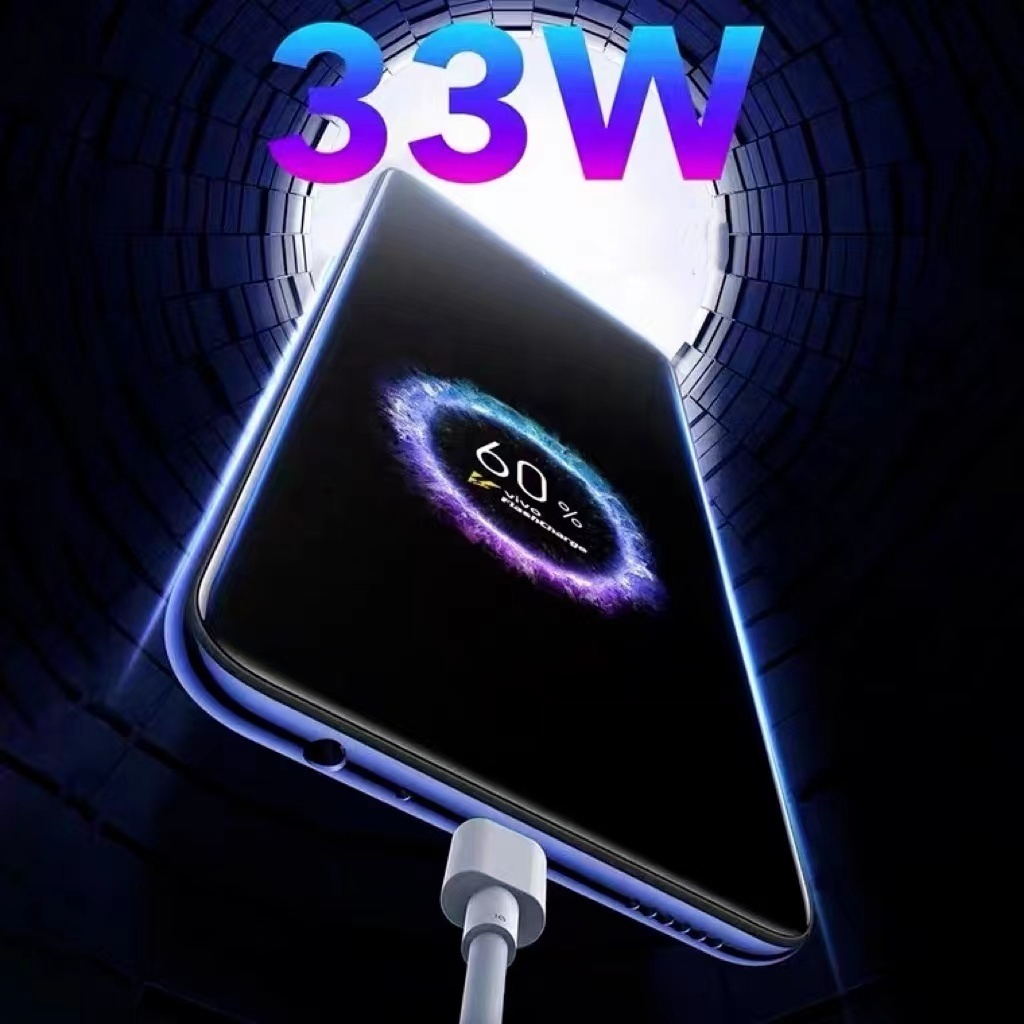 33W Type-c ชุดชาร์จเร็ว (สายชาร์จ+หัวชาร์จ) ชาร์จเร็วสูงสุด 2 เท่า สําหรับ viv X30 X50 Z1x - รูปที่ 5