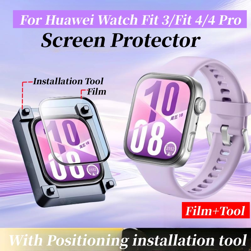 Easy-Paste ฟิล์มสําหรับ Huawei Watch Fit 5 4 Pro Fit 3 หน้าจอ Protecor Anti-scratch ฟิล์มสําหรับ Huawei Watch Fit 5/Fit 5 Pro ฟิล์มหน้าจอกันกระแทก