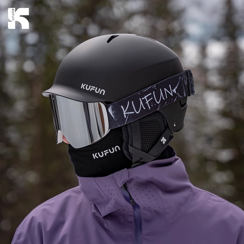 KUFUN หมวกกันน็อคสกีแว่นตาชุดสโนว์บอร์ดฤดูหนาวอุปกรณ์สกีสําหรับผู้หญิงผู้ชายและผู้หญิง