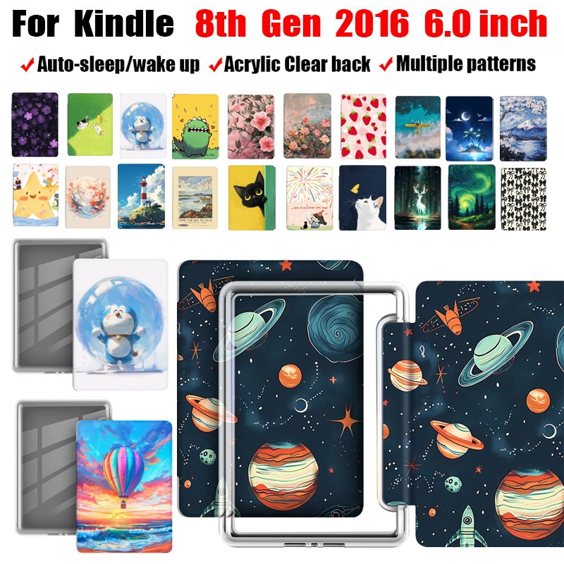 สําหรับ Kindle 10th Generation 6.0 E-reader หนังพื้นผิวแม่เหล็กสําหรับ Kindle 2019 J9G29R E-Book กรณ