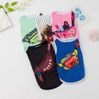 ​​สัตว์เลี้ยงแมวเสื้อผ้าสุนัขเสื้อกั๊กลูกสุนัขฤดูร้อนเย็นลูก…
