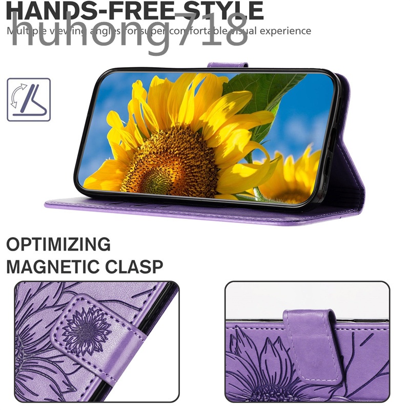 สําหรับ Tecno Spark 2 3 4 5 6 Air Go 7 9 10 Pro 7T 7P 8C 9T 10C 4G กรณีกระเป๋าสตางค์หนังพลิกปลอกพร้อมผู้ถือบัตรฝาครอบ - รูปที่ 3