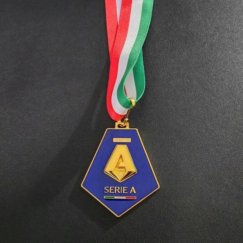2025 Serie A SSC Napoli Champions Medal Fan ของที่ระลึกฟุตบอลเครื่องประดับจําลองของขวัญของสะสมฟุตบอล
