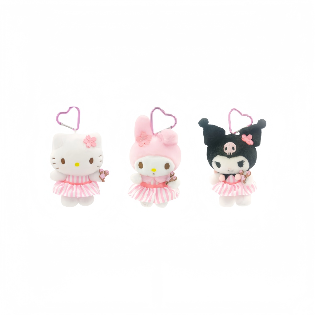 SANRIO ตัวละครซานริโอ Cherry Blossom Series พวงกุญแจตุ๊กตาคอลเลกชันของขวัญวันเกิด