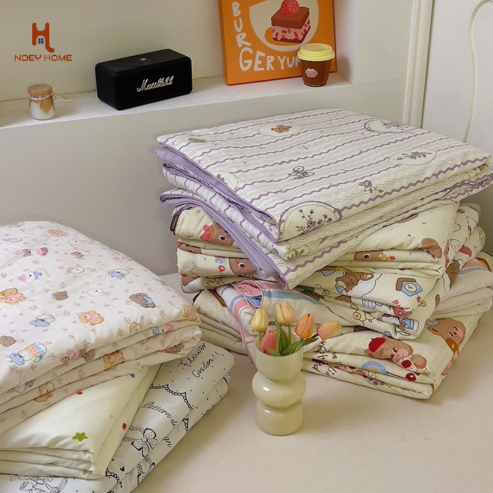 ผ้านวมการ์ตูนน่ารักนุ่มญี่ปุ่นเส้นใยถั่วเหลืองผ้าห่มผ้าฝ้ายผ้าห่ม5ฟุต6.5ฟุต