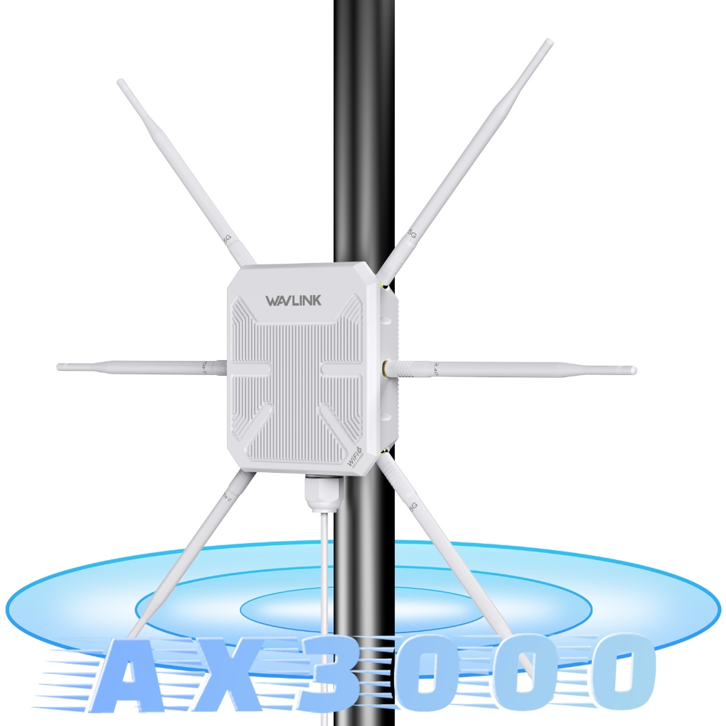 WAVLINK AC1200/AX1800/AX3000 จุดเชื่อมต่อกลางแจ้ง WiFi Long Range Extender พร้อม PoE/Gigabit Lan Por