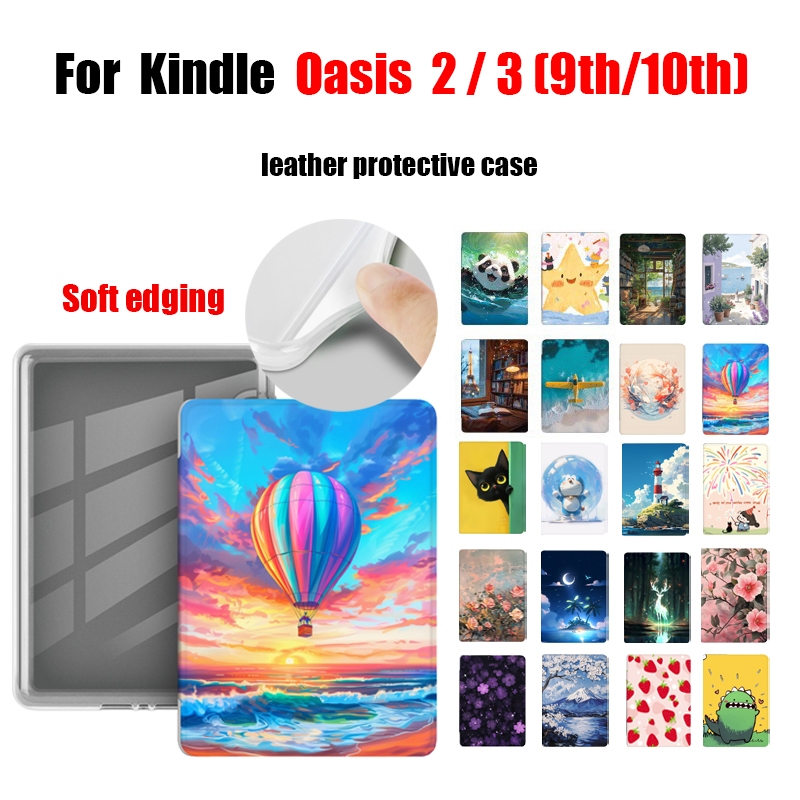 อะคริลิคสําหรับ Kindle Oasis 2 3 7.0 E-Reader Oasis 9th 10th สมาร์ทแม่เหล็กไฟฟ้า Saving Flip Cover