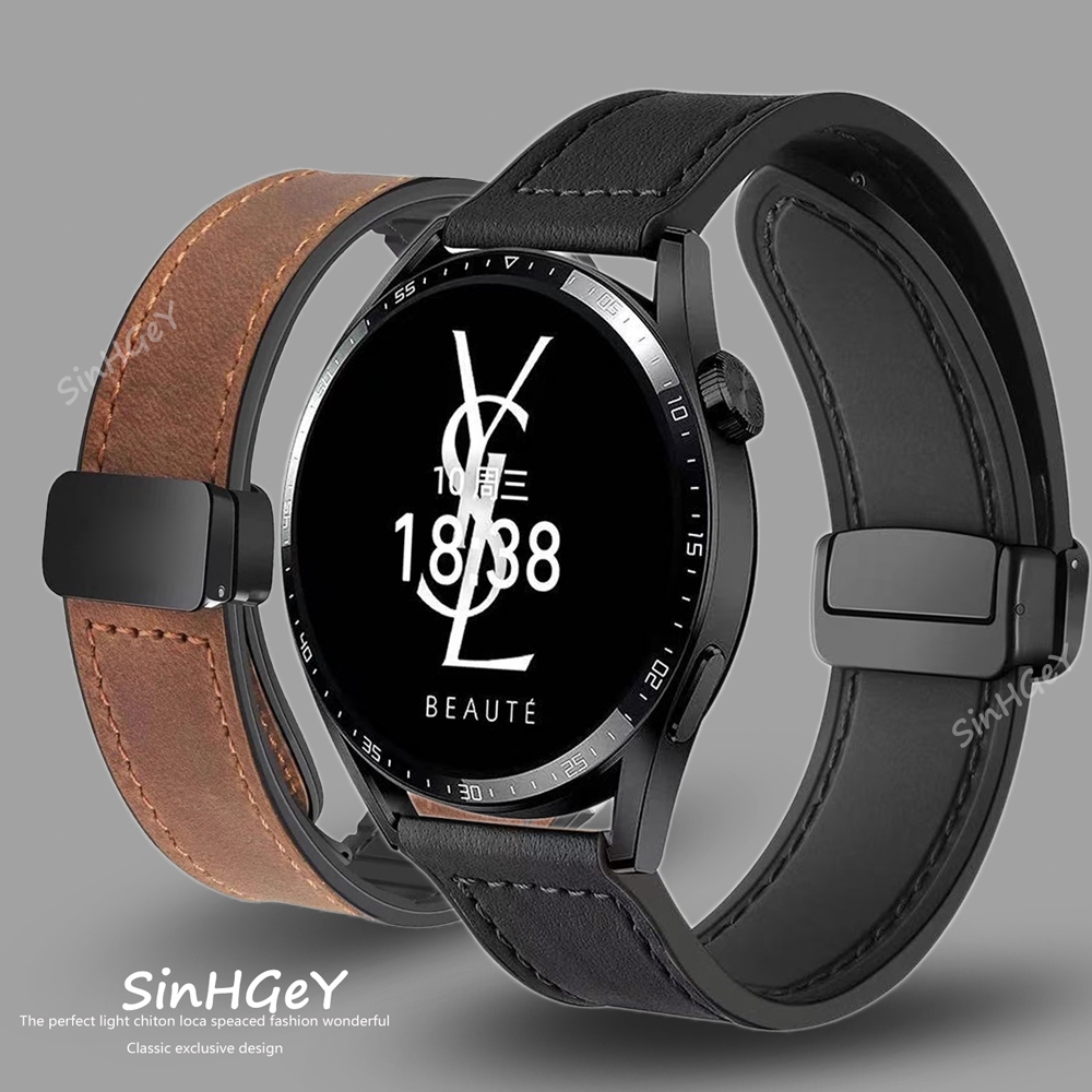 สําหรับ Xiaomi นาฬิกา S1/S2/S3/S4/S5 สายรัดกันน้ํากีฬาสร้อยข้อมือปรับ Clasp หนังแท้ Xiaomi นาฬิกาสี 1/2 สายรัดข้อมือเปลี่ยน