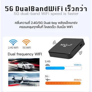 Hi96 MXQ Pro 5G 4K กล่องสมาร์ททีวี WiFi Android 12.0 HD กล่องทีวีสมาร์ทชุดกล่องด้านบน
