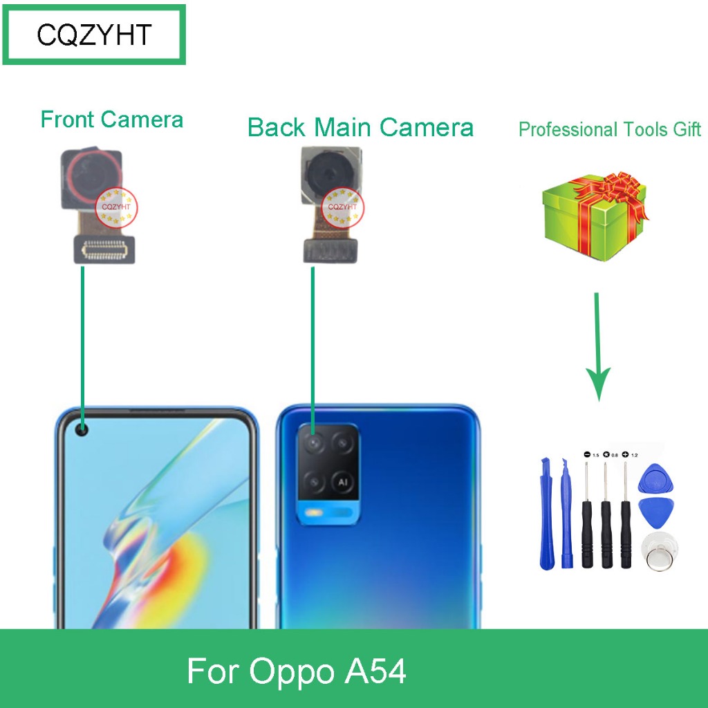 กล้องหลังสําหรับ Oppo A54 CPH2239 และชิ้นส่วนเปลี่ยนกล้องด้านหน้า