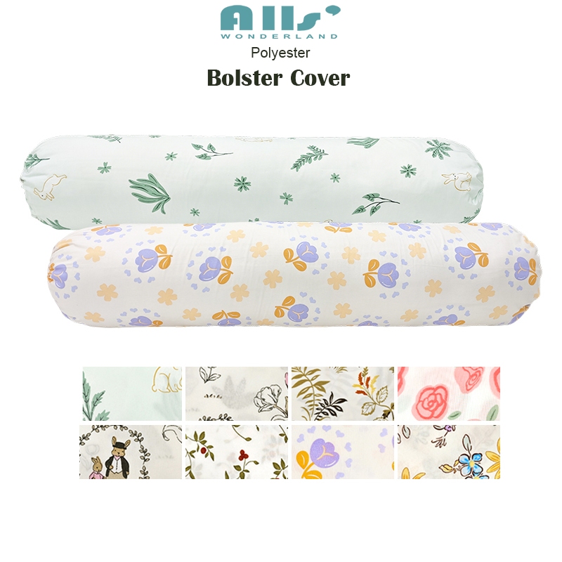 1ชิ้น ปลอกหมอนยาว ปลอกหมอนข้าง 40 x 7.8 นิ้ว (100 x 20 cm) ดอกไม้ Bolster Case กระต่าย