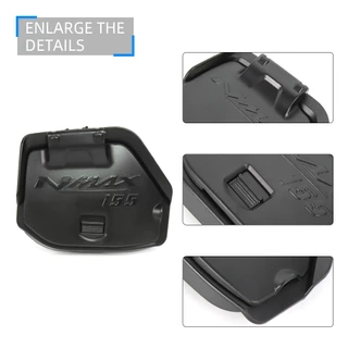 สําหรับ Nmax 155 v3 2025 TechMax Trubo กันน้ําฝาครอบกระเป๋า ABS UPGRADE ด้านข้างกระเป๋า One คลิกเปิดสําหรับ Yamaha Nmax155 v3 2025