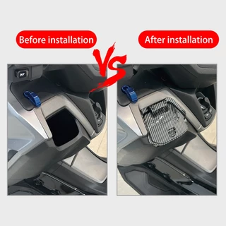 สําหรับ Nmax 155 v3 2025 TechMax Trubo กันน้ําฝาครอบกระเป๋า ABS UPGRADE ด้านข้างกระเป๋า One คลิกเปิดสําหรับ Yamaha Nmax155 v3 2025