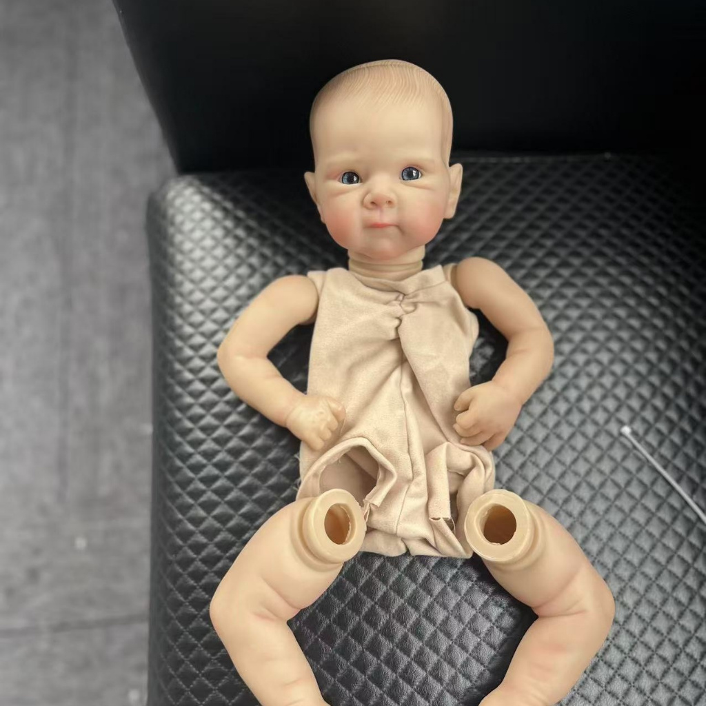 18 นิ้วแล้วทาสี Bettie Reborn ชุดตุ๊กตา Unassembly DIY Reborn ตุ๊กตาอะไหล่ body and Eyes 3d ทาสีหลอด