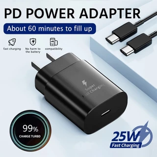 หัวชาร์จ + สายชาร์จ หัวชาร์จเร็ว Super Fast Charger type c type c to type-c ชุดสายชาร์จ S10 S10+