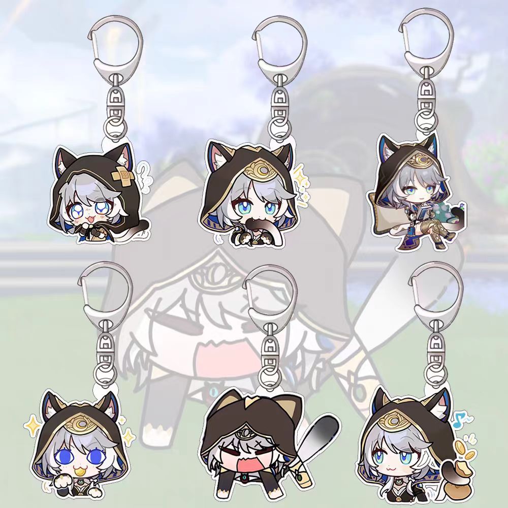 เกม Honkai Star Rail Cipher Cifera Shea Fairaday น่ารักอะคริลิคจี้พวงกุญแจกระเป๋าตกแต่งของเล่น Keyri