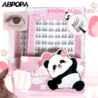 Ineyoo ไม่มีกาวต้องการขนตา Per-gule โปร่งใส Slim Stem แต่งหน…