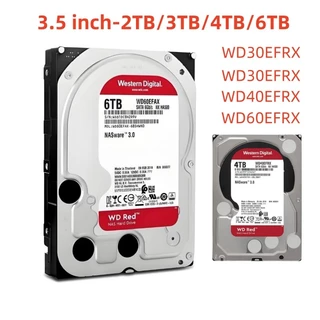 WD Red Plus 3.5 "HDD 5400rpm SATA 6 Gb/s 256MB/64MB CMR 2TB3TB4TB6TB เดสก์ท็อป NAS เซิร์ฟเวอร์ฮาร์ดไดรฟ์ WD20EFRX WD40EFRX WD60EFRX