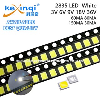 (100 ชิ้น) สีขาว SMD LED 2835 1W 0.2W 0.5W 3V 6V 9V 18V 36V …