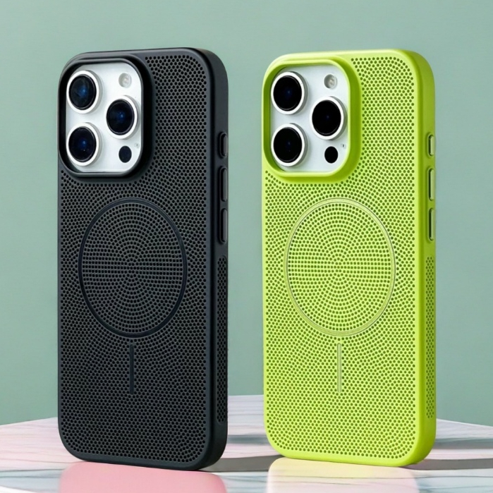 【Cellular cooling/Thin and lightweight/Pc hard case/Green】เคส compatible for iPhone 11 12 13 14 15 16 pro max case