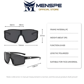 MENSPE แว่นตากลางแจ้งแว่นกันแดดโพลาไรซ์กระจกชิ้นเดียวขนาดใหญ่ดวงอาทิตย์แว่นตาเดินทางชายอาทิตย์ตา