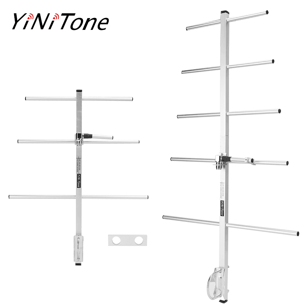 Yagi เสาอากาศ UHF 430-450MHz กําไรสูง 7DBd SO239 หญิง Yagi Gamma เสาอากาศ fit สําหรับ walkie talkie 