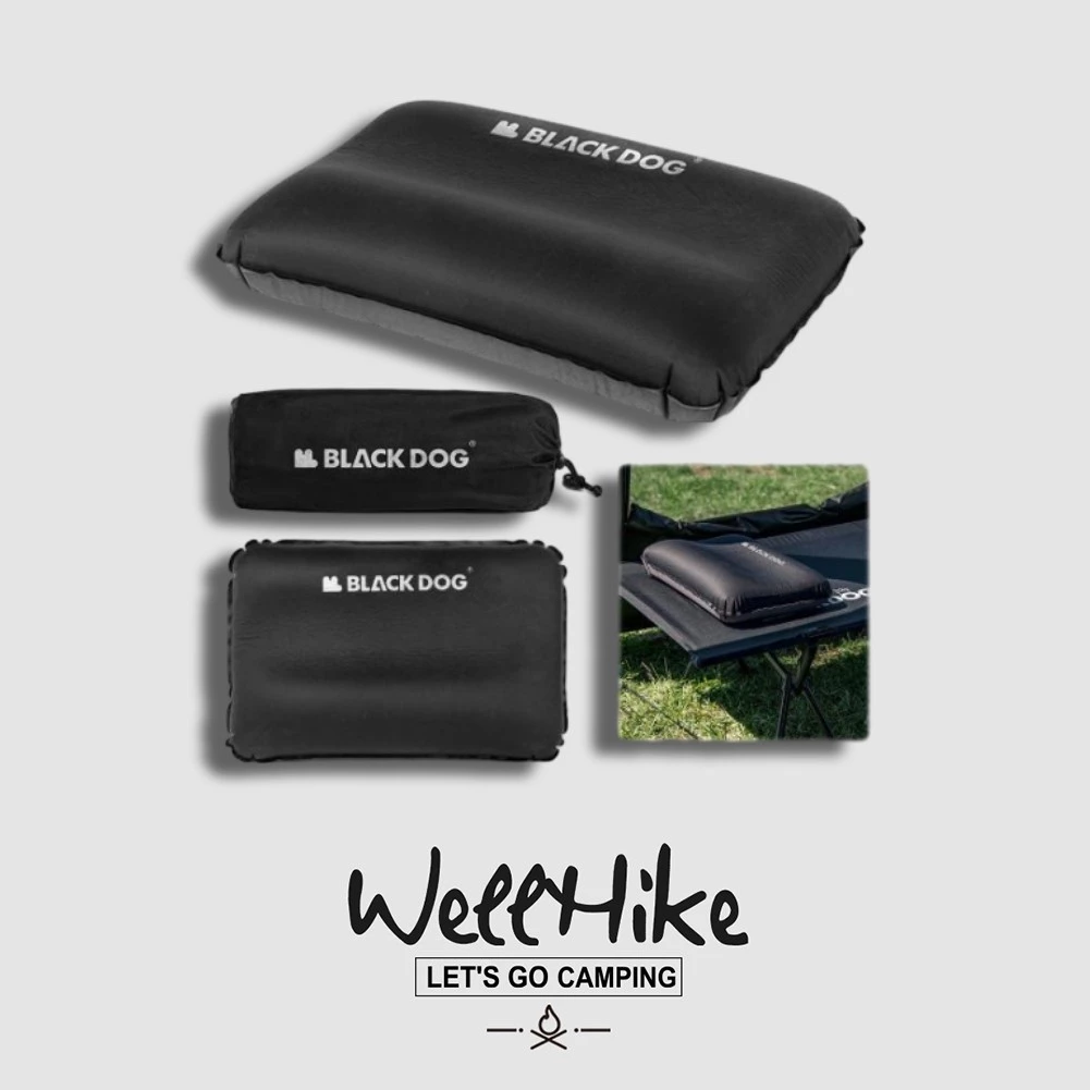 🚚สต็อกพร้อมในกรุงเทพ🚚 BLACKDOG หมอนแคมป์ปิงแบบพกพา ​หมอนแคมป์ปิงอัตโนมัติ หมอนยัดนุ่มสำหรับปีนเขา ระบบสูบลมอัตโนมัติ​ ใช้ได้กับการตั้งแคมป์/แบ็กแพ็ก/ปีนเขา​
