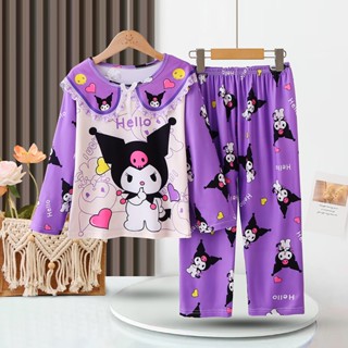 SANRIO เสื้อผ้าเด็ก 2025 ฤดูใบไม้ผลิฤดูใบไม้ร่วงเด็กลูกไม้แข…