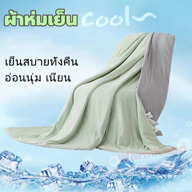 เย็นสบายทั้งคืน! ผ้าห่มเย็น ผ้าห่มหิมะ 5ฟุต 6ฟุต Blanket ผ้าห่มนวม ผ้าห่มไหมน้ำแข็ง อ่อนนุ่ม เนียน