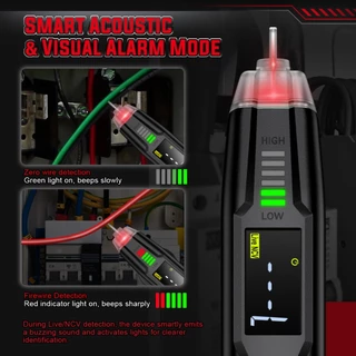HABOTEST HT122 ปากกา อัจฉริยะ มัลติมิเตอร์ 600V AC/DC มัลติมิเตอร์ดิจิตอล 4000 การนับ มัลติมิเตอร์ NCV AC / DC ตรวจจับลําดับเฟสอัตโนมัติ