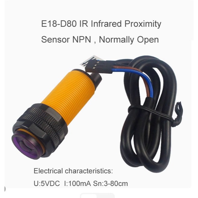 E18-D80 IR อินฟราเรด Proximity Sensor NPN