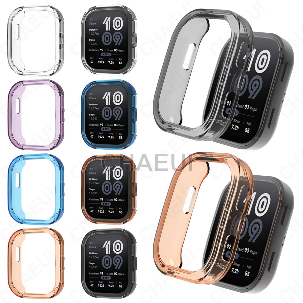 ป้องกันหน้าจอป้องกันกรณีครึ่งฝาครอบอุปกรณ์เสริมสําหรับ Amazfit Bip 6 / Bip Max