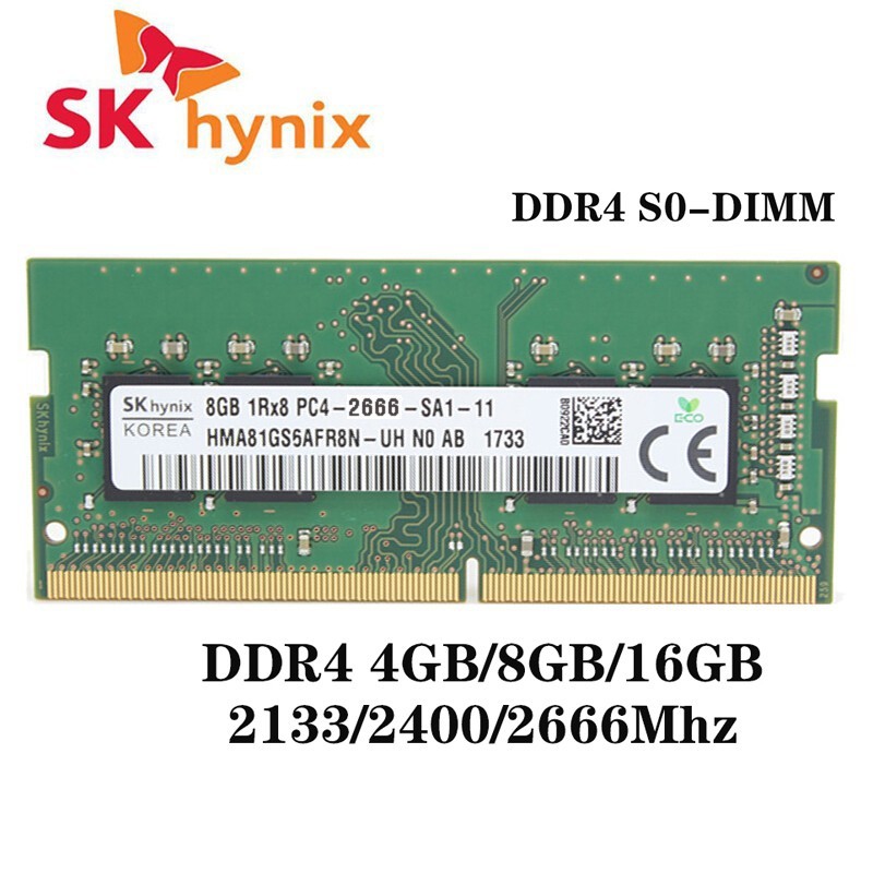 SK hynix DDR4 RAM 4GB 8GB 16GB 2400Mhz 2133Mhz 2666mhz 3200Mhz แล็ปท็อป RAM หน่วยความจําโน้ตบุ๊คสําห