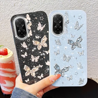 YBD INS เคสโทรศัพท์สําหรับ Redmi A5 Turbo 4 Pro Xiaomi POCO F7 5G POCO C71 เต็มหน้าจอผีเสื้อเงิน