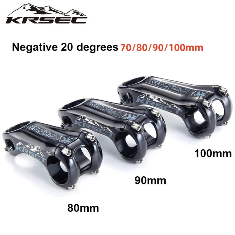 KRSCT stem MTB จักรยานแผนที่ -20 องศา 70/800/90/100 มม.ความยาวสําหรับ AM/FR/DH 31.8 มม.Handlebar