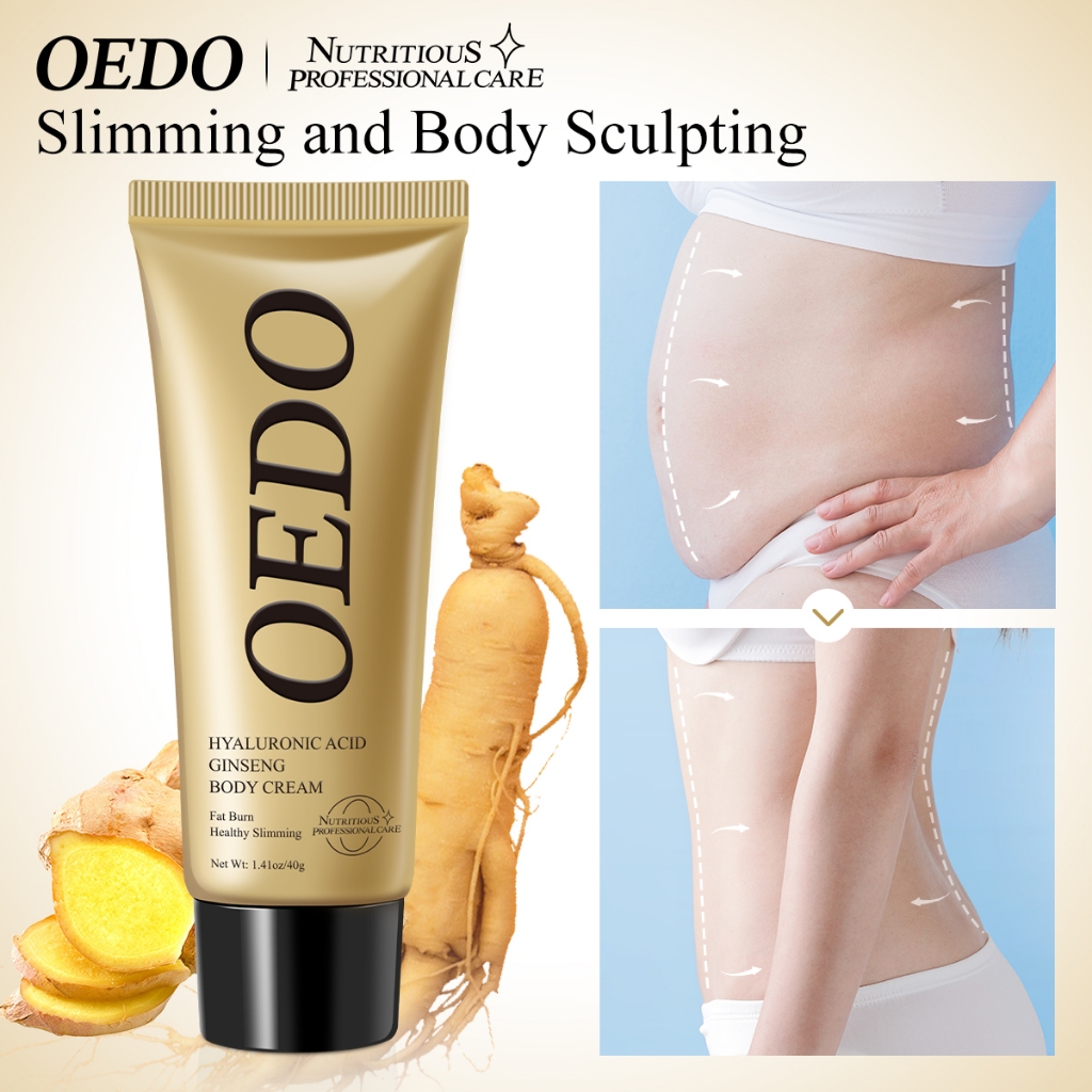 OEDO ครีมกระชับสัดส่วนโสม ลดน้ำหนัก เผาผลาญไขมัน ดูแลสุขภาพ ครีมกระชับสัดส่วน ครีมลดน้ำหนัก ครีมสลายไขมันกระชับสัดส่วนยอดนิยมสำหรับร่างก 40g
