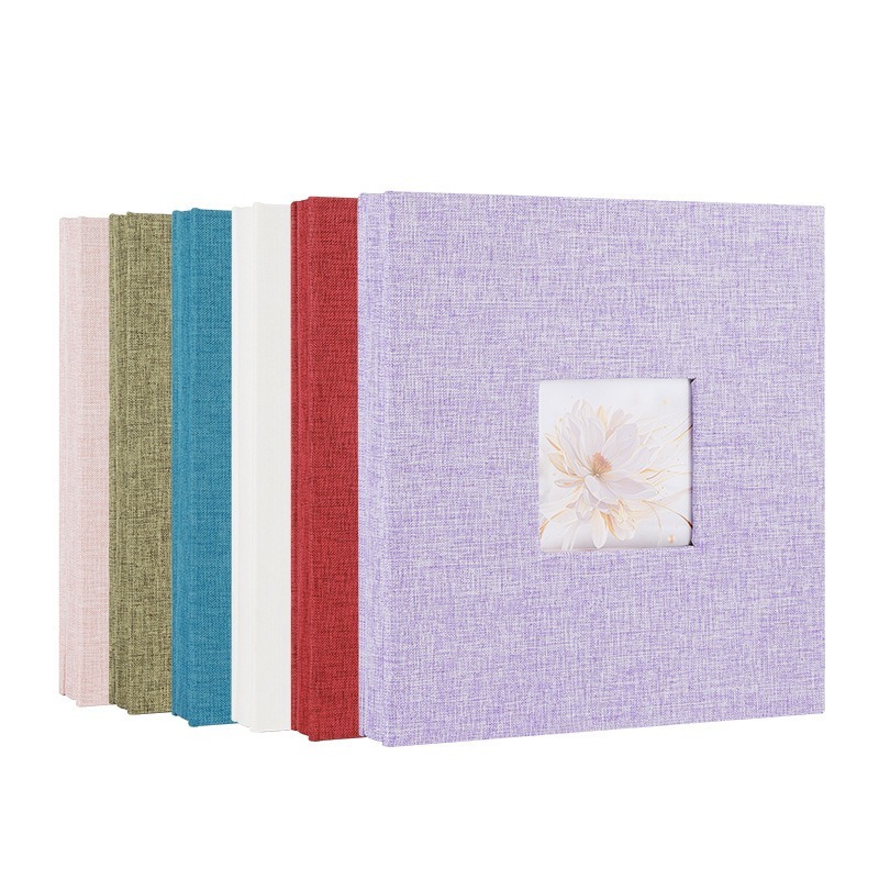 4R อัลบั้มภาพ 120 แผ่นใส่กระเป๋าประเภท 4x6 Photobook 6 นิ้วสมุดภาพผ้าผ้าลินินเชลล์