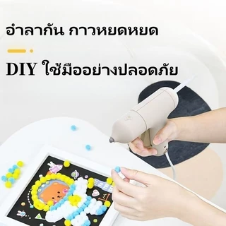 Deliปืนยิงกาวไฟฟ้า ครัวเรือนเด็กที่ทําด้วยมือทําเองความหนืดสูงที่แข็ ไม่มีกาว กันร้อนความปลอดภัย