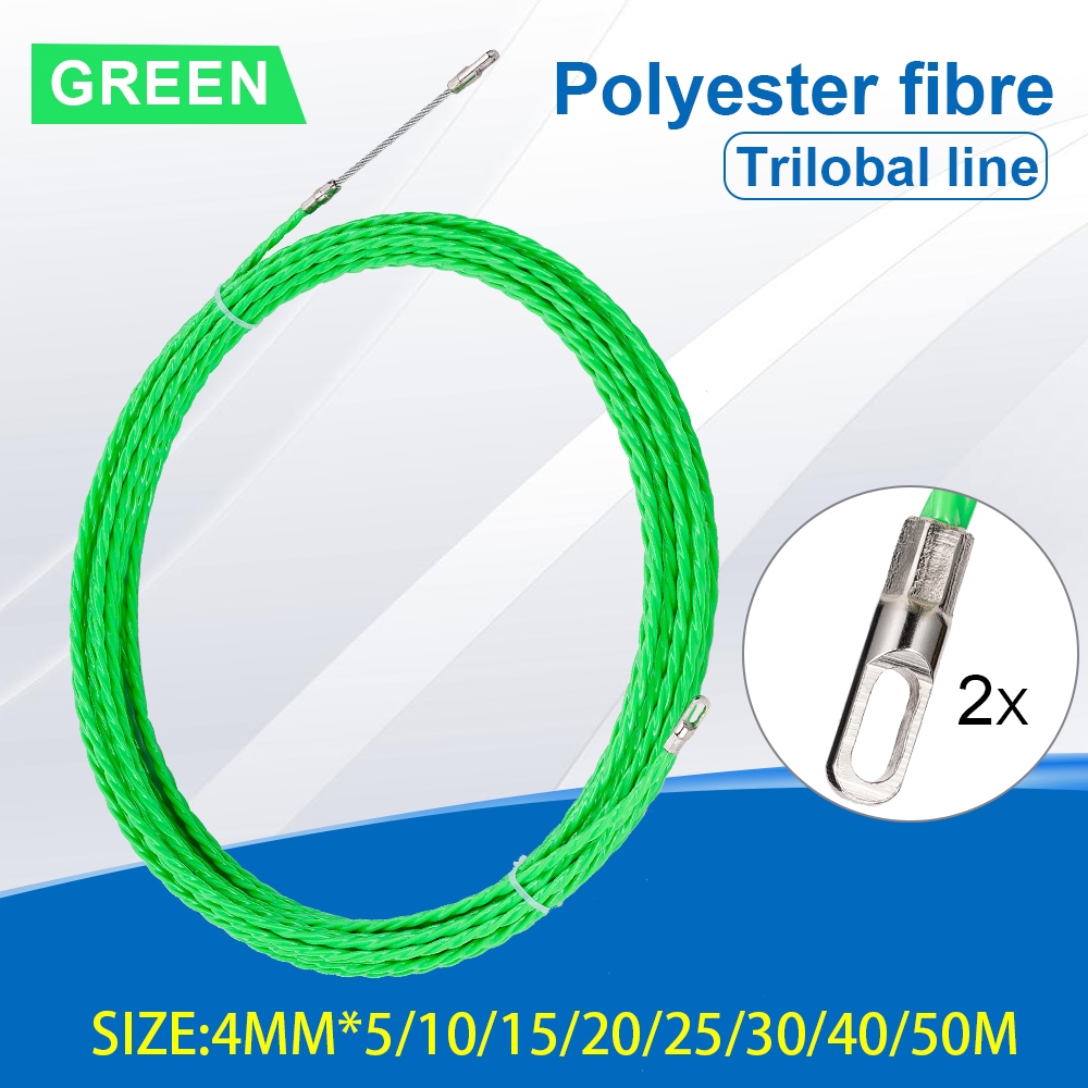 3 ชิ้น/เซ็ต 4 มม.5/10/15/20/25/30/40/50 M สาย Push Puller ไฟเบอร์กลาสท่อ Rodder ปลาเทปไฟฟ้าสายท่องเที่ยวอุปกรณ์ Aid เครื่องมือ