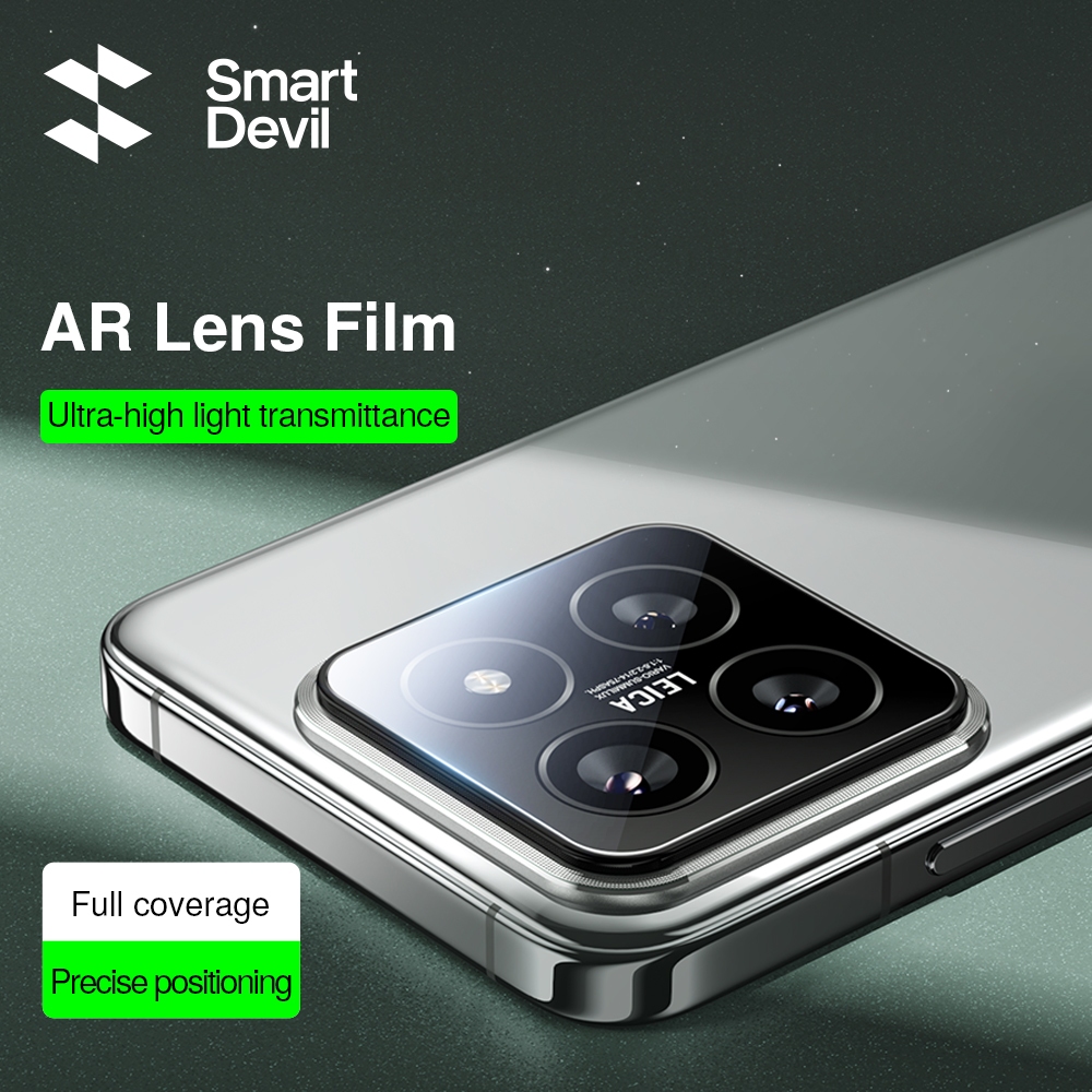 Smartdevil AR ตัวป้องกันเลนส์สําหรับ Xiaomi 15/14/15Pro/14Pro กล้องหลังครอบคลุมเต็มรูปแบบกล้อง HD แก้ว