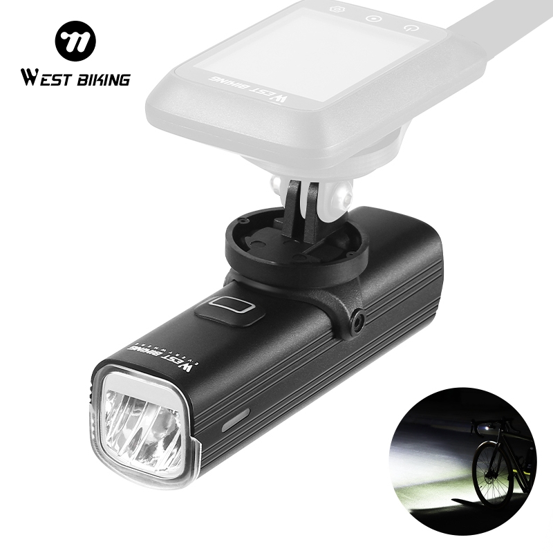 WEST BIKING จักรยาน Quick Release ไฟหน้า 1000 Lumens จักรยานด้านหน้า Lousing ไฟฉาย Life จักรยานกันน้ําอุปกรณ์เสริม