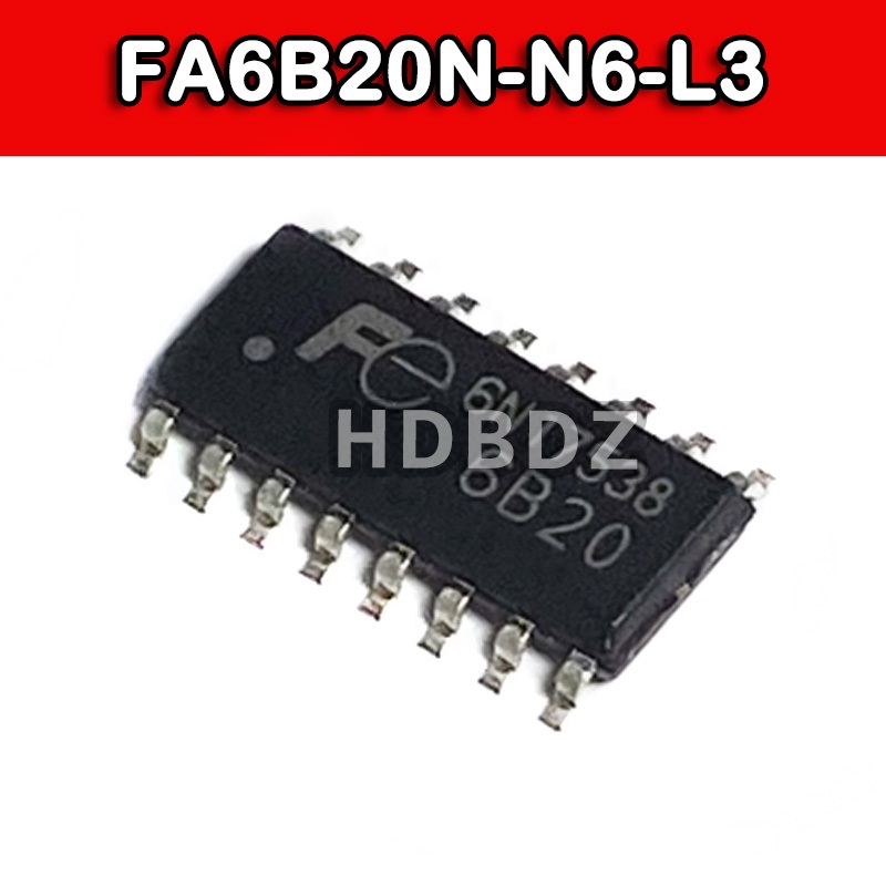 1~5PCS FA6B20N-N6-L3 SOP-16 6B20 LCD Power Management ชิป IC SMD
