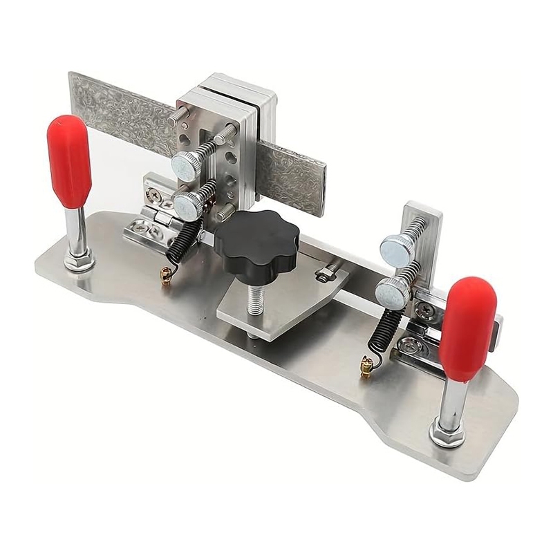 Belt Grinder Knife Jig, Fixed Angle Jig, Manual Sharpener Holder, Sharpening Locator Knife Making Tools for Belt Sander Belt Machine