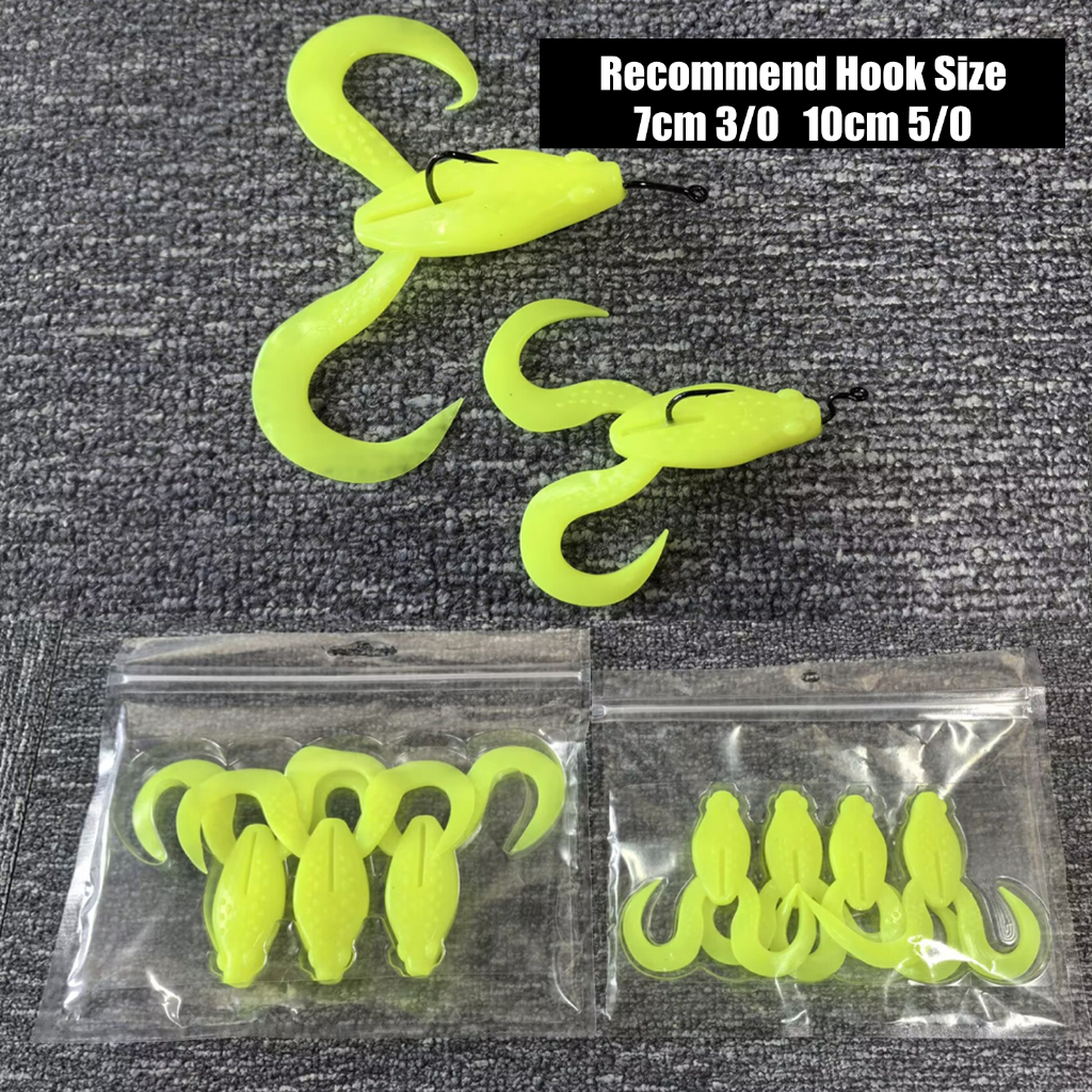 ใหม่! ลอย Forg Lure 70 มม.8.5g 100 มม.15.3g Soft Plastic Lure Amazing Forg เหยื่อ