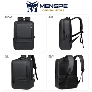 MENSPE ประจําเดือน แฟชั่นผู้ชายกระเป๋าเป้สะพายหลังแล็ปท็อปธุรกิจความจุขนาดใหญ่ผู้ชาย 15.6 นิ้วแล็ปท็อปกระเป๋าเป้สะพายหลัง