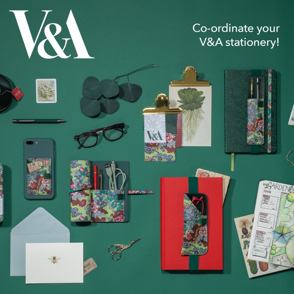 [Uk Import] V & A Museum Co-Branded Cultural Creative Chinese Style Series Cosmetic Bag A6 Notebook 