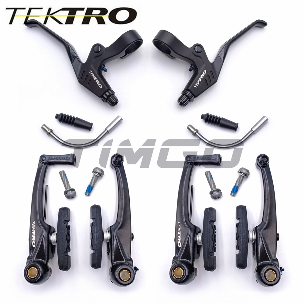 Tektro TK374 คันเบรค C310 MTB City Trekking Bike V-Brake Caliper อลูมิเนียม 110 Arch สีดํา