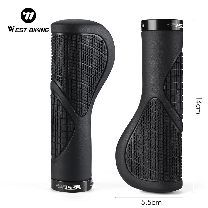 WEST BIKING ฝาครอบแฮนด์จักรยานสากลสบาย Shock-Absorbing Widened Grip Cover Anti Slip Handle — صورة 5